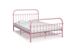 VidaXL Bedframe Roze Metaal 120x200cm - 35% Korting