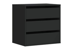 Ladekast Bewerkt Hout Zwart 60x41x58 cm - 46% Korting