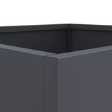 Plantenbakken Staal Antraciet 2 stuks 42x40x39 cm - 34% Korting