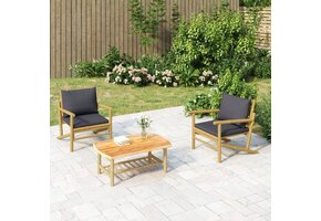 VidaXL Bamboe Tuintafel 90x55x37 cm - 35% Korting