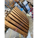 Massief Acacia Houten Ligstoel met Kussen - Donkergrijs - 59% Korting