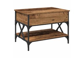 vidaXL Salontafel Oud Hout 70x50x50cm - 34% Korting