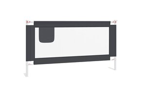 VidaXL Bedhekje Peuter 160x25 cm Donkergrijs - 34% Korting