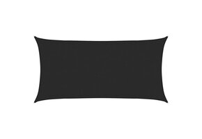 Zonnezeil 2,5x4,5m HDPE Zwart - 33% Korting