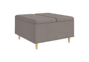 Taupe Ottoman met Opbergruimte - 47% Korting!