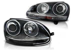 Koplampen VW Golf 5 GTI Zwart (2003-2009) - 55% Korting