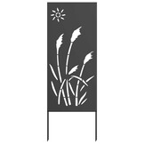 vidaXL Tuin Privacy Scherm Zwart Staal 50x140cm - 34% Korting