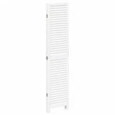 Kamerscherm 4 Panel Hout Wit - 47% Korting
