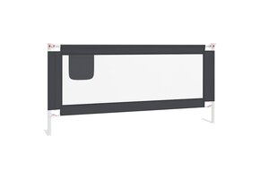 Bedhekje voor peuters 200x25 cm - Donkergrijs (34% korting)