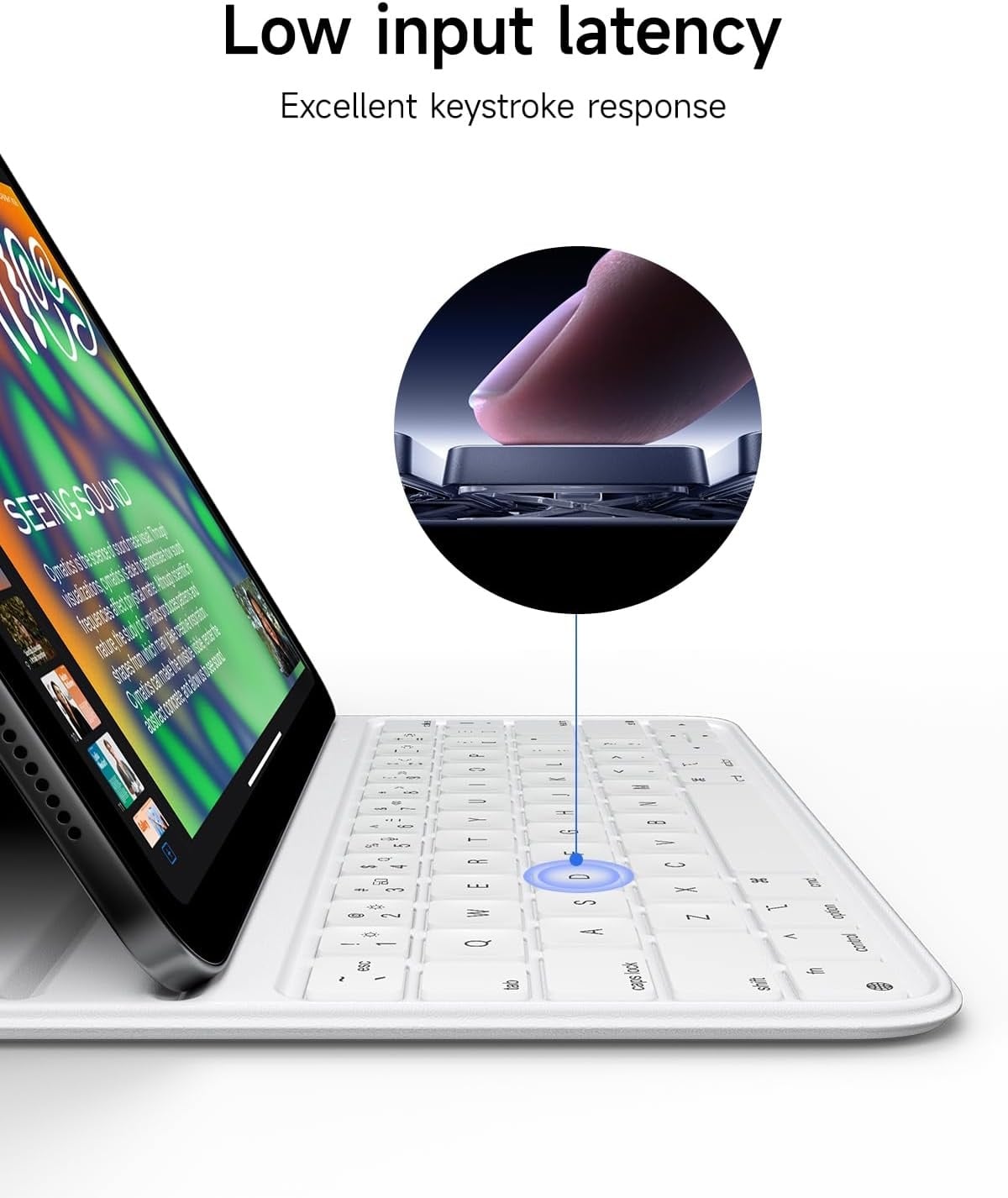Toetsenbordhoes iPad 10e Gen (2022, 10.9") Italiaans Wit - 79% Korting