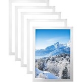 QWORK Magnetische Documenthouders A4 - 5 Stuks - Zilver