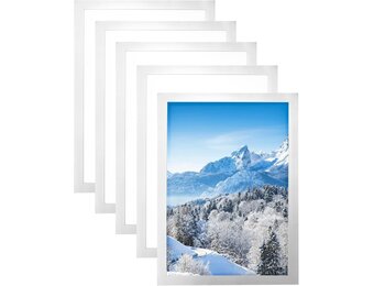 QWORK Magnetische Documenthouders A4 - 5 Stuks - Zilver