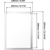 QWORK Magnetische Documenthouders A4 - 5 Stuks - Zilver