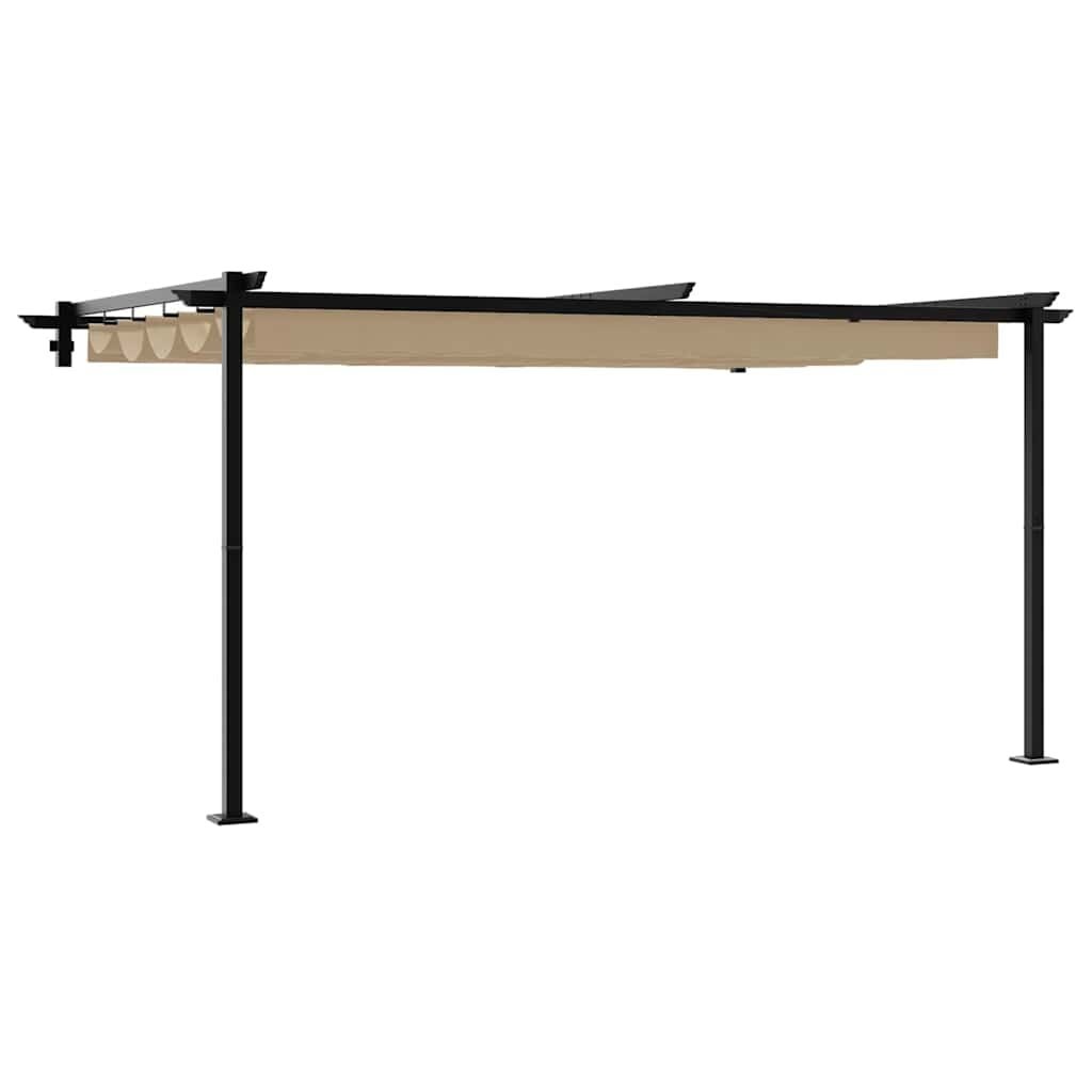 vidaXL Paviljoen 400 x 300 x 200 cm Taupe Polyester