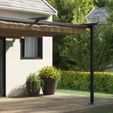 vidaXL Paviljoen 400 x 300 x 200 cm Taupe Polyester