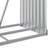 vidaXL Haardhoutopslag 80x45x190 cm gegalvaniseerd staal antraciet