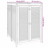 vidaXL Tuinbox 70x87x104 cm massief acaciahout
