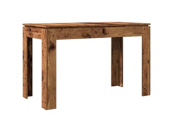 vidaXL Eettafel 120x60x76 cm bewerkt hout oud houtkleurig