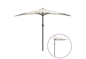 Half Ronde Balkonparasol Zandkleurig 300x155 cm - 50% Korting