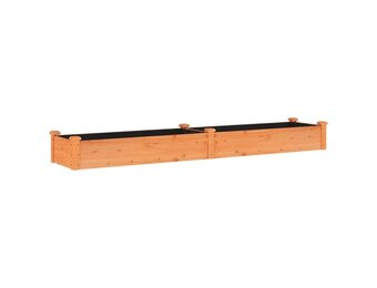 vidaXL Plantenbak verhoogd met voering 240x45x25 cm vurenhout bruin