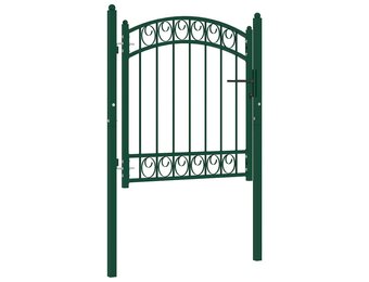 vidaXL Hekpoort EMMEN met gebogen bovenzijde staal 100x86 cm groen