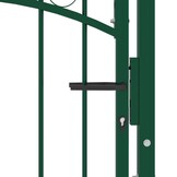 vidaXL Hekpoort EMMEN met gebogen bovenzijde staal 100x86 cm groen