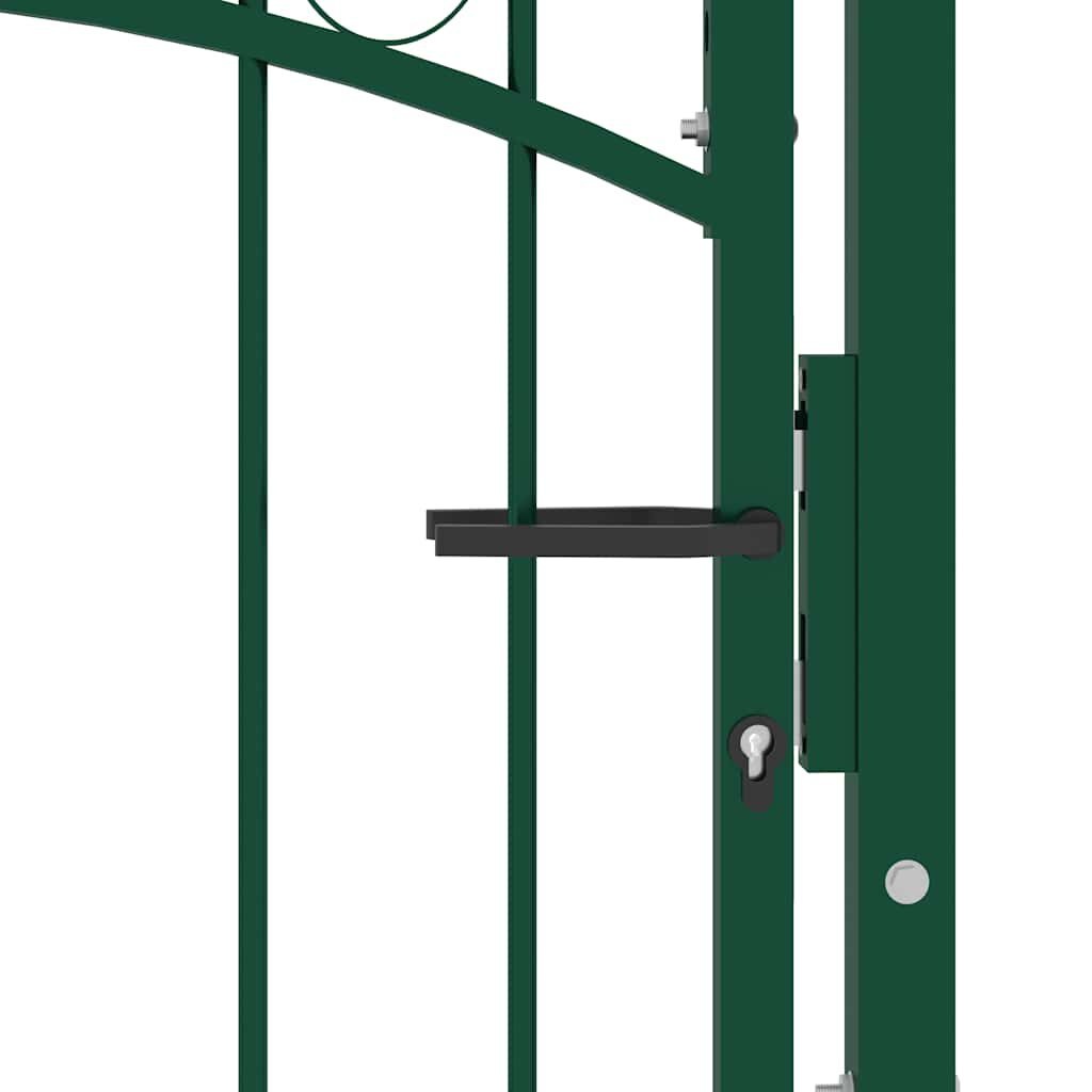 vidaXL Hekpoort EMMEN met gebogen bovenzijde staal 100x86 cm groen