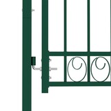 vidaXL Hekpoort EMMEN met gebogen bovenzijde staal 100x86 cm groen