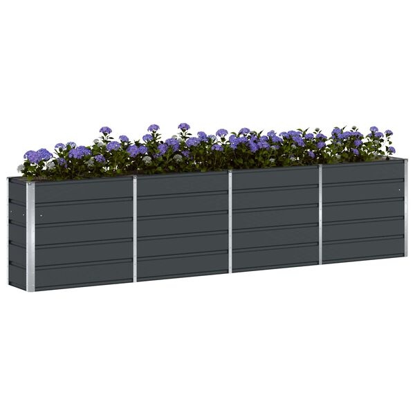 vidaXL Plantenbak Antraciet 320 x 40 x 75 cm Staal