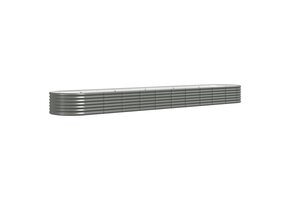 Plantenbak Staal Grijs 440x80x36 cm - 41% Korting