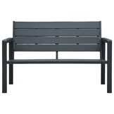 VidaXL Tuinbank Hout-look HDPE Grijs 120cm - 35% Korting