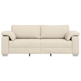 3-Zits Bank Beige Linnen-mix 220 cm - 35% Korting