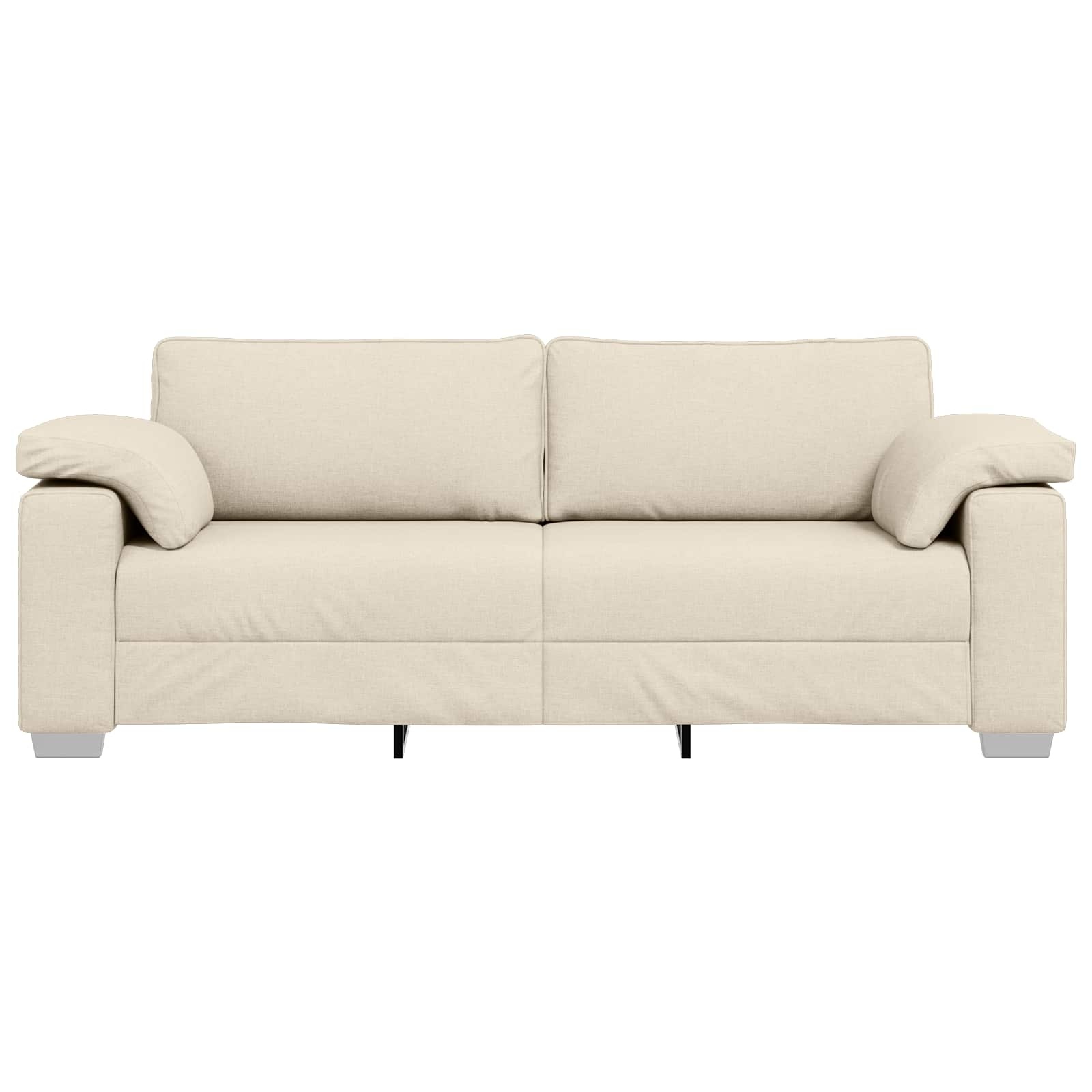 3-Zits Bank Beige Linnen-mix 220 cm - 35% Korting