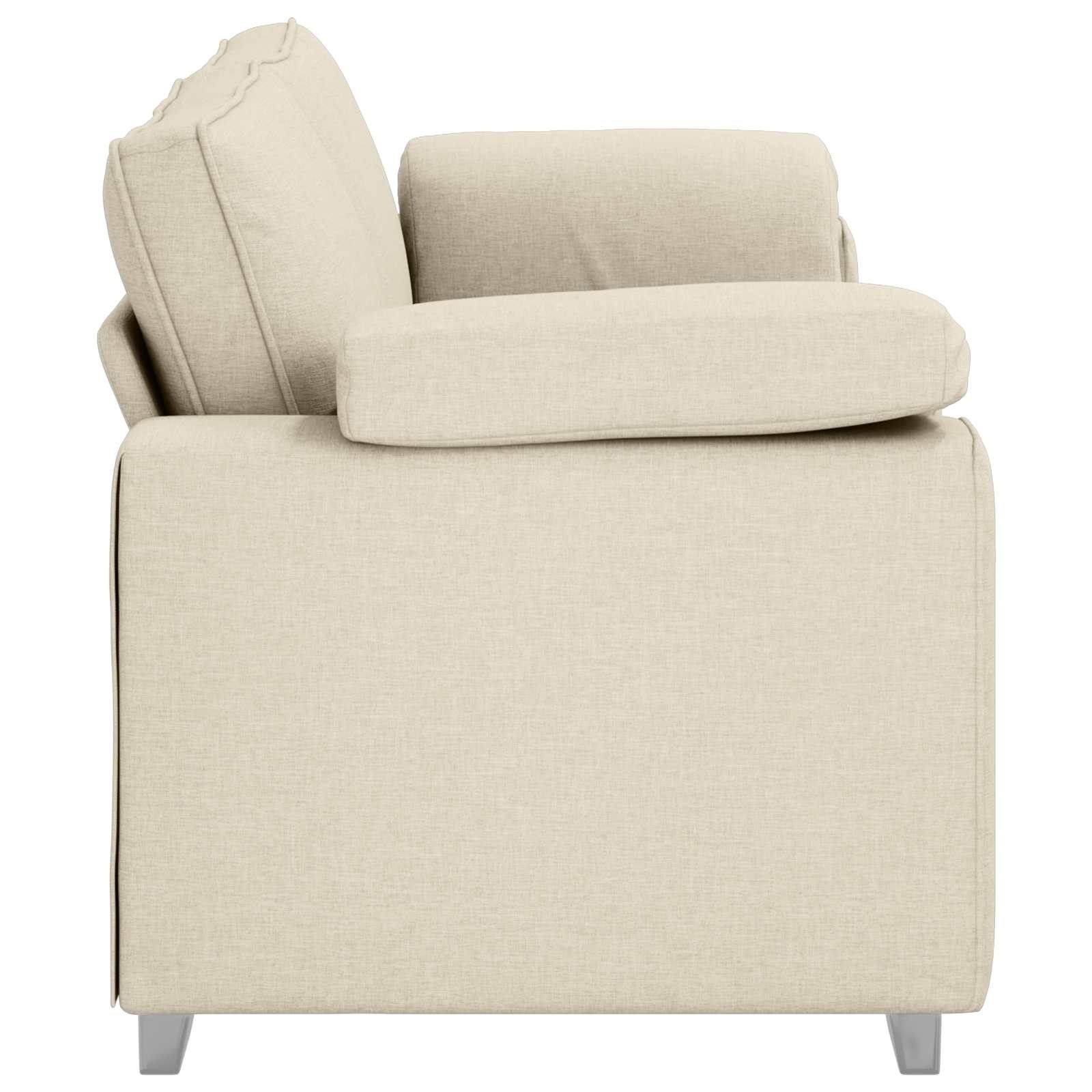 3-Zits Bank Beige Linnen-mix 220 cm - 35% Korting