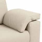 3-Zits Bank Beige Linnen-mix 220 cm - 35% Korting