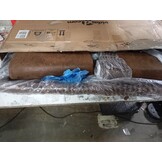Bankje met rugleuning bruin kunstsuèdeleer 120x62x75,5 cm - 54% korting