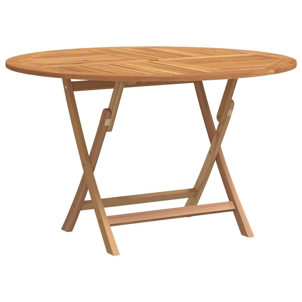 Teakhouten Tuintafel Inklapbaar Ø 110x75 cm - 60% Korting
