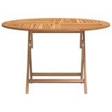 Teakhouten Tuintafel Inklapbaar Ø 110x75 cm - 60% Korting