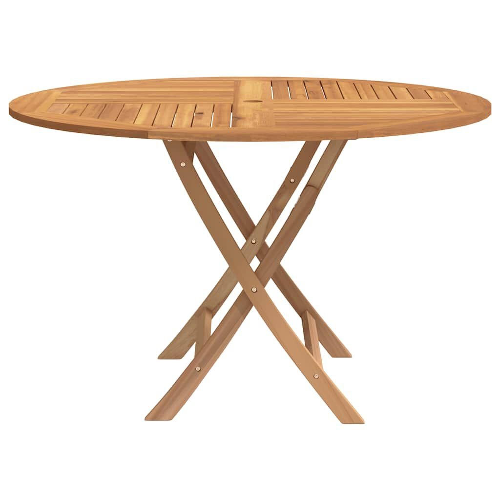 Teakhouten Tuintafel Inklapbaar Ø 110x75 cm - 60% Korting