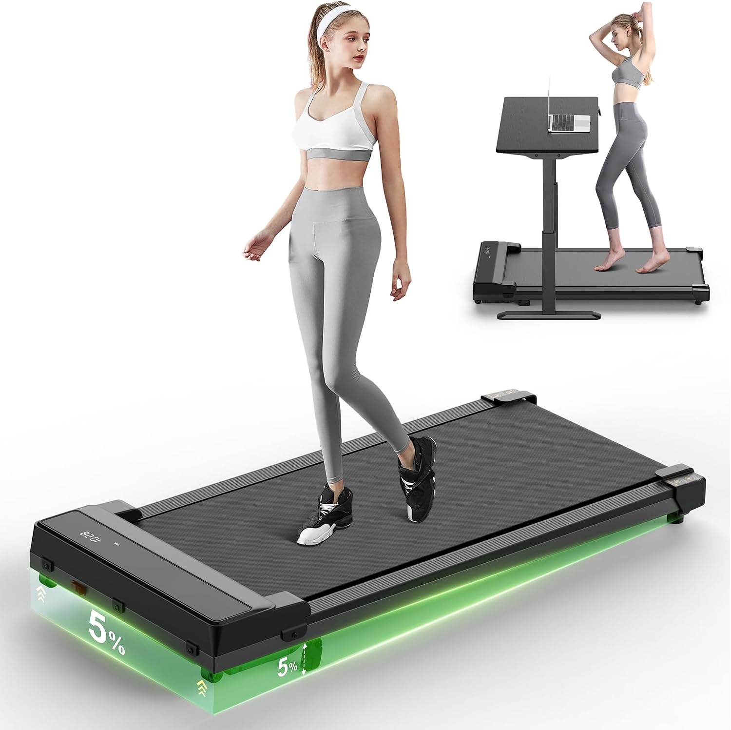 Compacte Loopband Zwart - Inklapbaar, 6 km/u, Afstandsbediening - 34% Korting