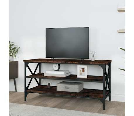 VidaXL TV-meubel 100x40x50 cm Bewezen Hout, Gerookt Eiken (58% Korting)