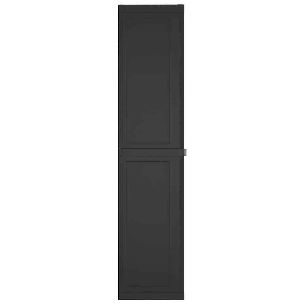 VidaXL Tuinkast Polypropeen Zwart 65x37x165 cm - 35% Korting!