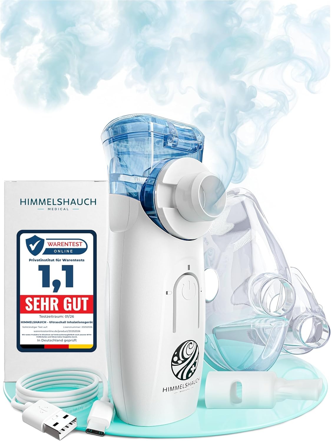 Ultrasone Inhalator Baby/Kind/Volwassene - Fluisterstil - 29% Korting