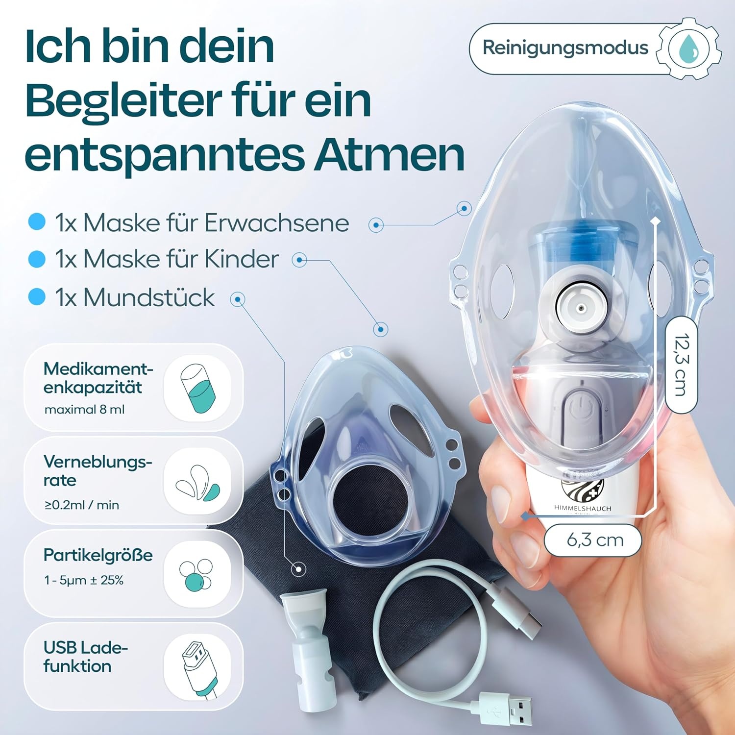 Ultrasone Inhalator Baby/Kind/Volwassene - Fluisterstil - 29% Korting