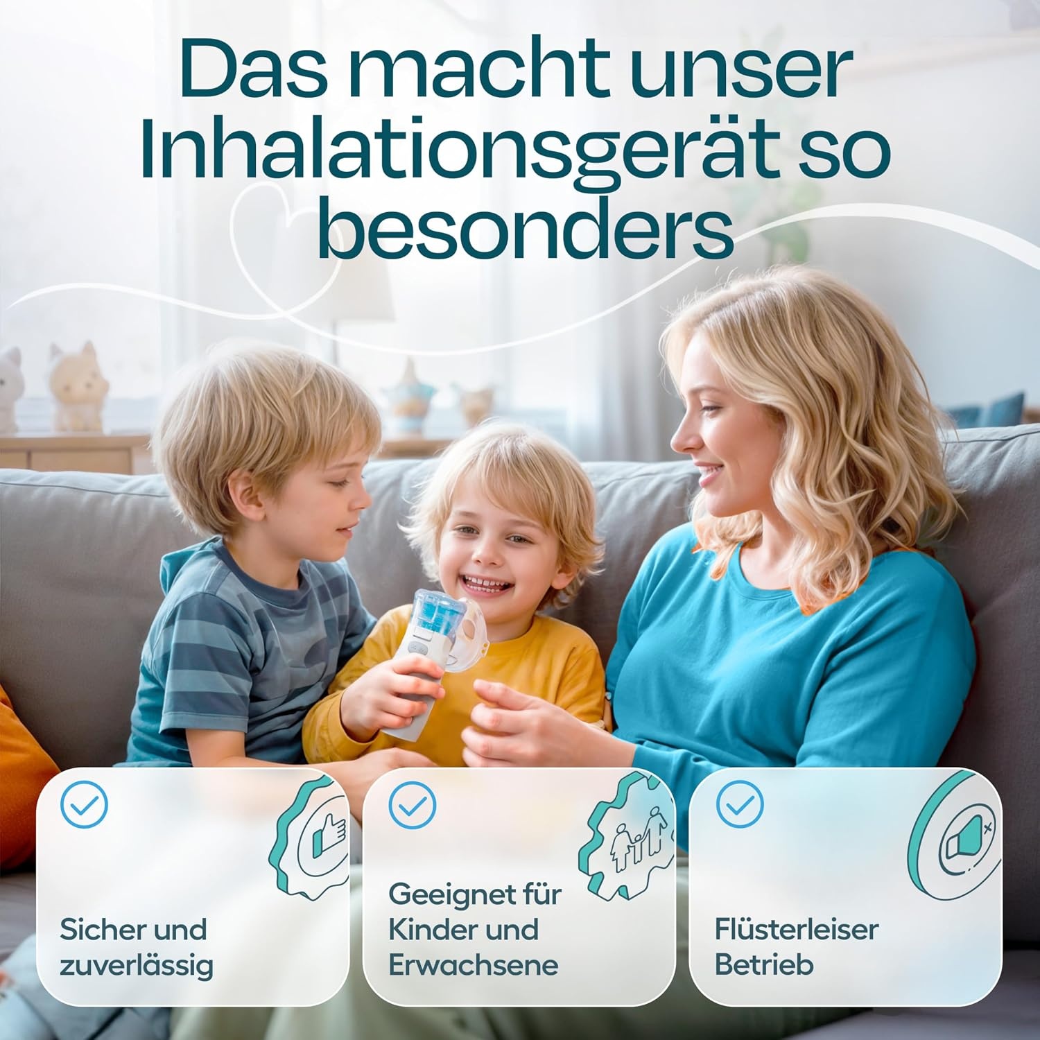 Ultrasone Inhalator Baby/Kind/Volwassene - Fluisterstil - 29% Korting