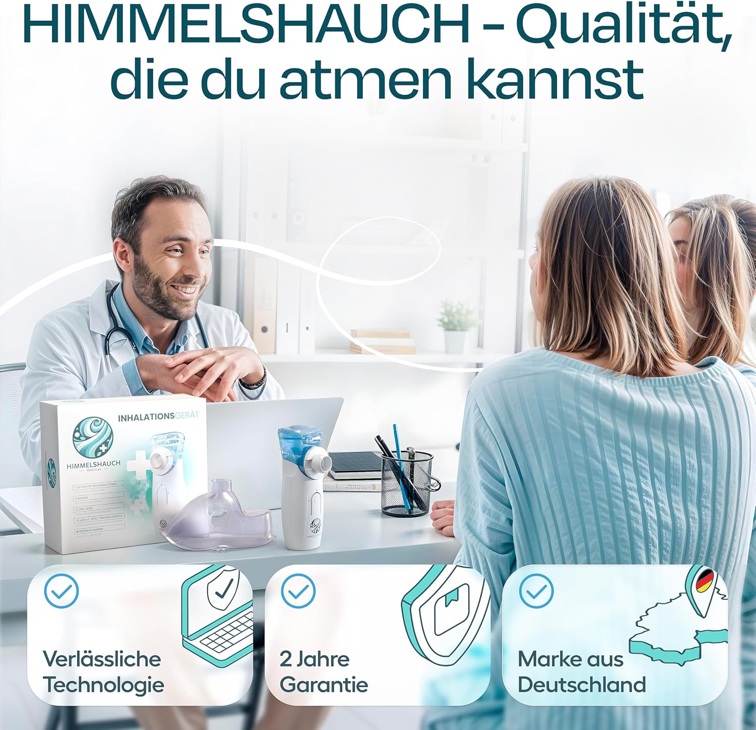 Ultrasone Inhalator Baby/Kind/Volwassene - Fluisterstil - 29% Korting