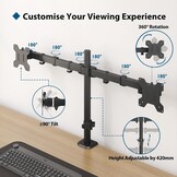 Dubbele Monitorarm 13-27 inch, 39% Korting | Verstelbaar VESA