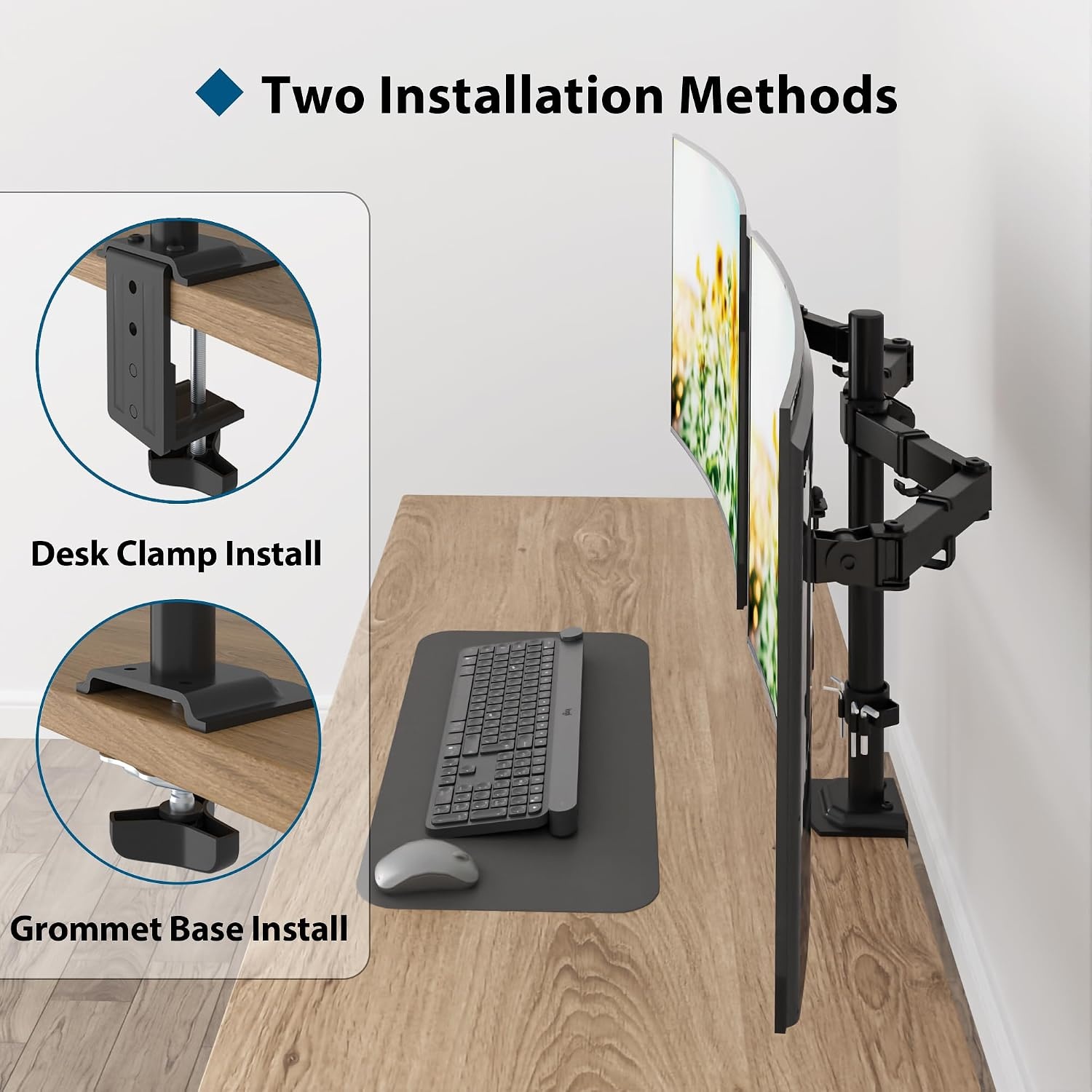 Dubbele Monitorarm 13-27 inch, 39% Korting | Verstelbaar VESA