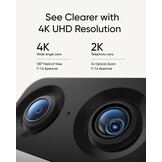Binnencamera S350 4K UHD met 8x Zoom & 360° Panoramisch - 35% Korting