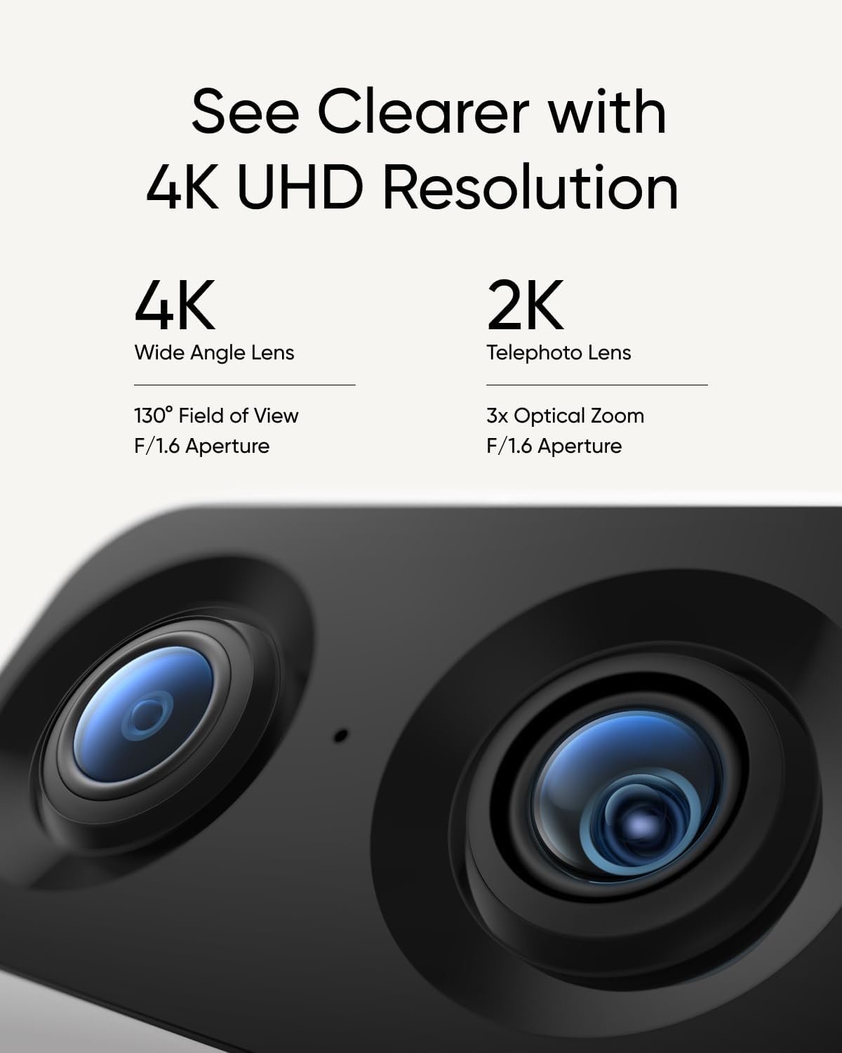 Binnencamera S350 4K UHD met 8x Zoom & 360° Panoramisch - 35% Korting